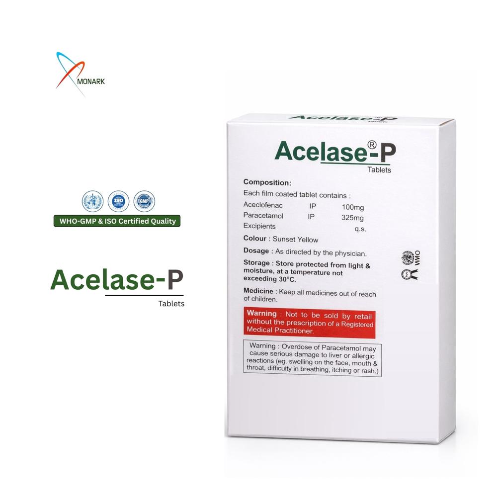 Aceclofenac And Paracetamol Tablets - Brand Name: Acelase-p