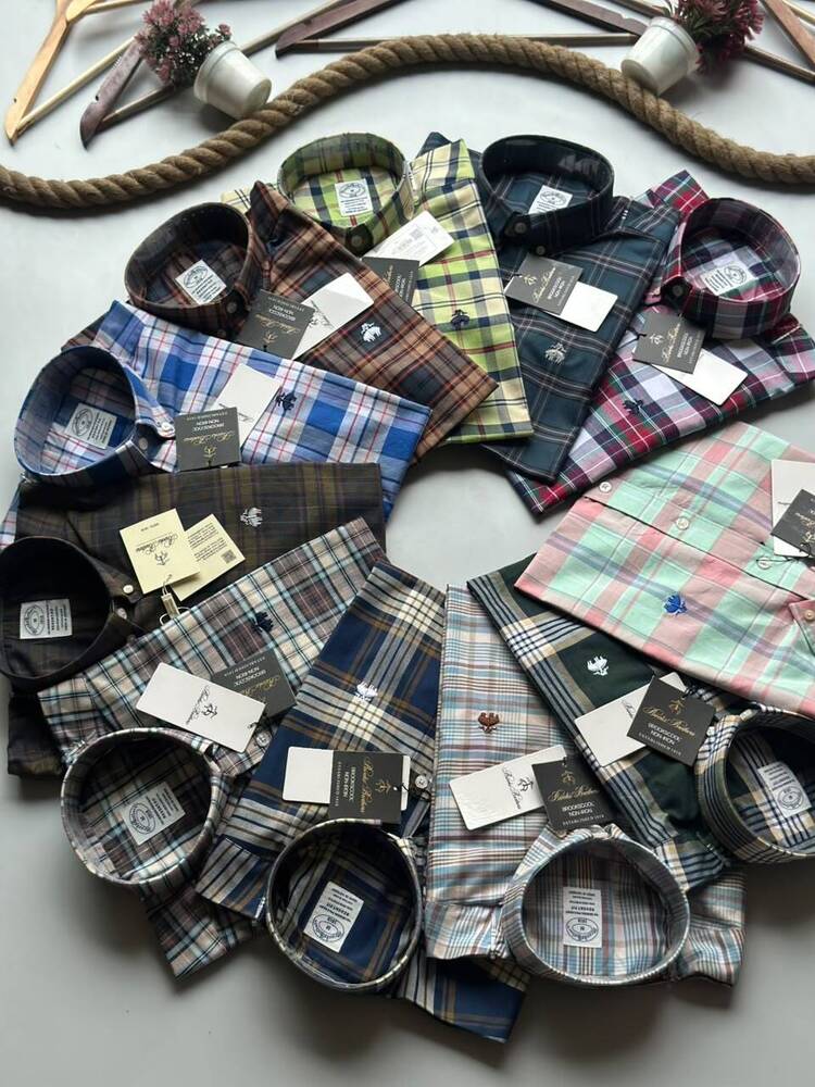 Single Matching Checks Brooks - Collar Style: Classic