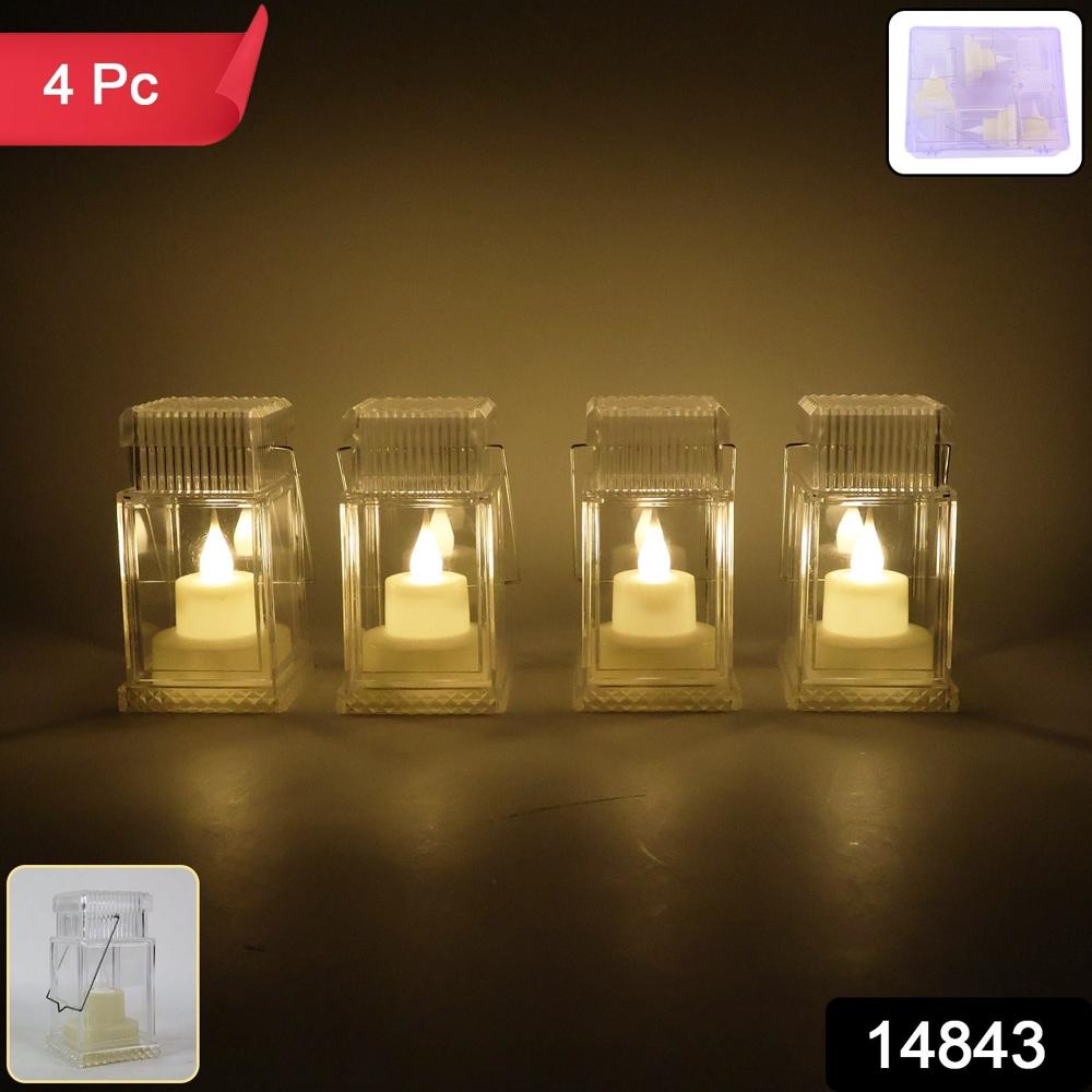 Led Flameless Lantern Style Decorative Candles (4 Pc) - Application: As Per Product Requirement