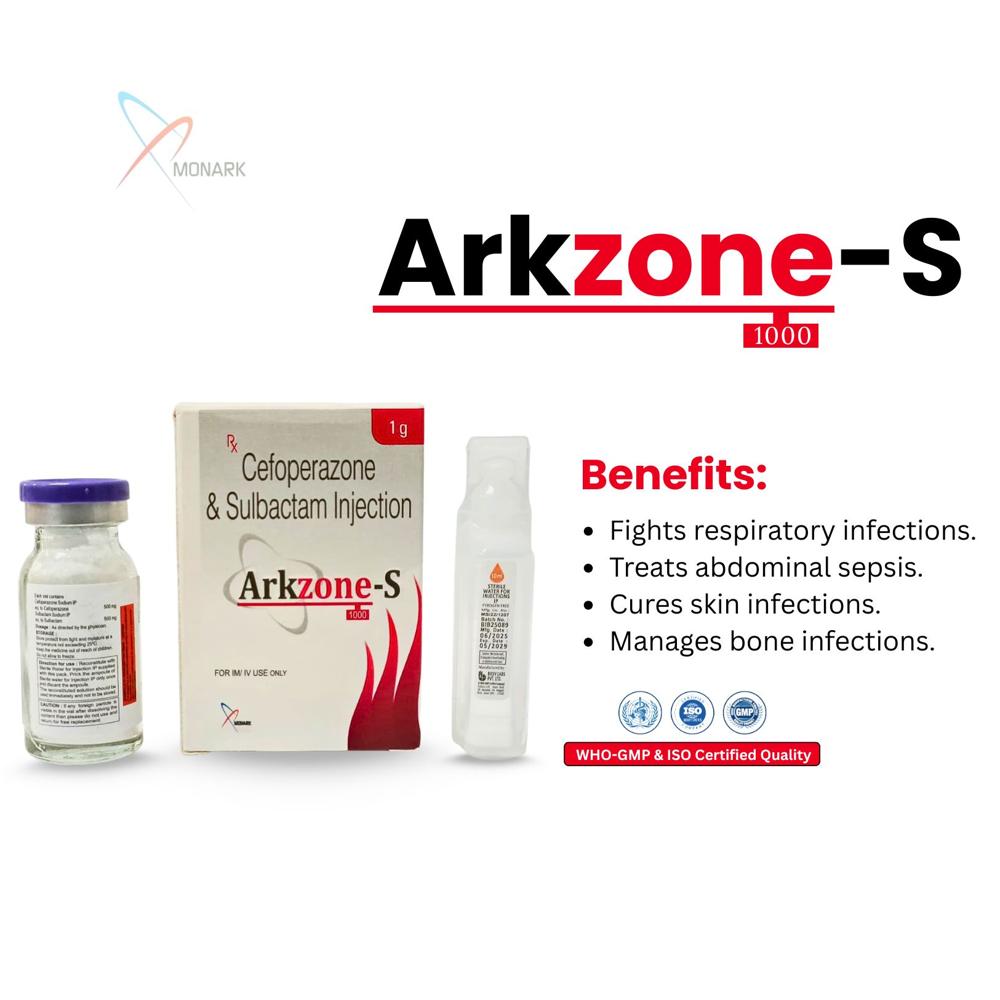 Cefoperazone And Sulbactam Injection - Brand Name: Arkzone-s
