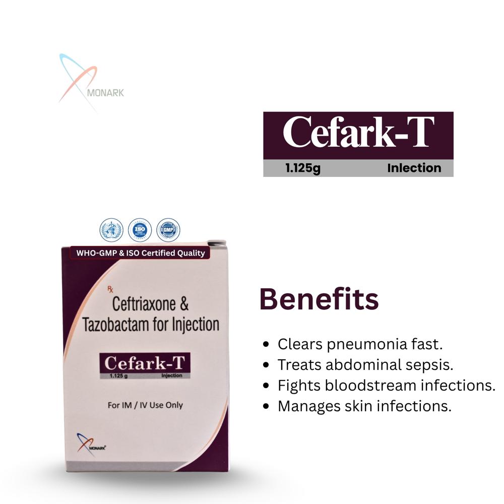Ceftriaxone And Tazobactam Injection - Brand Name: Cefark-t