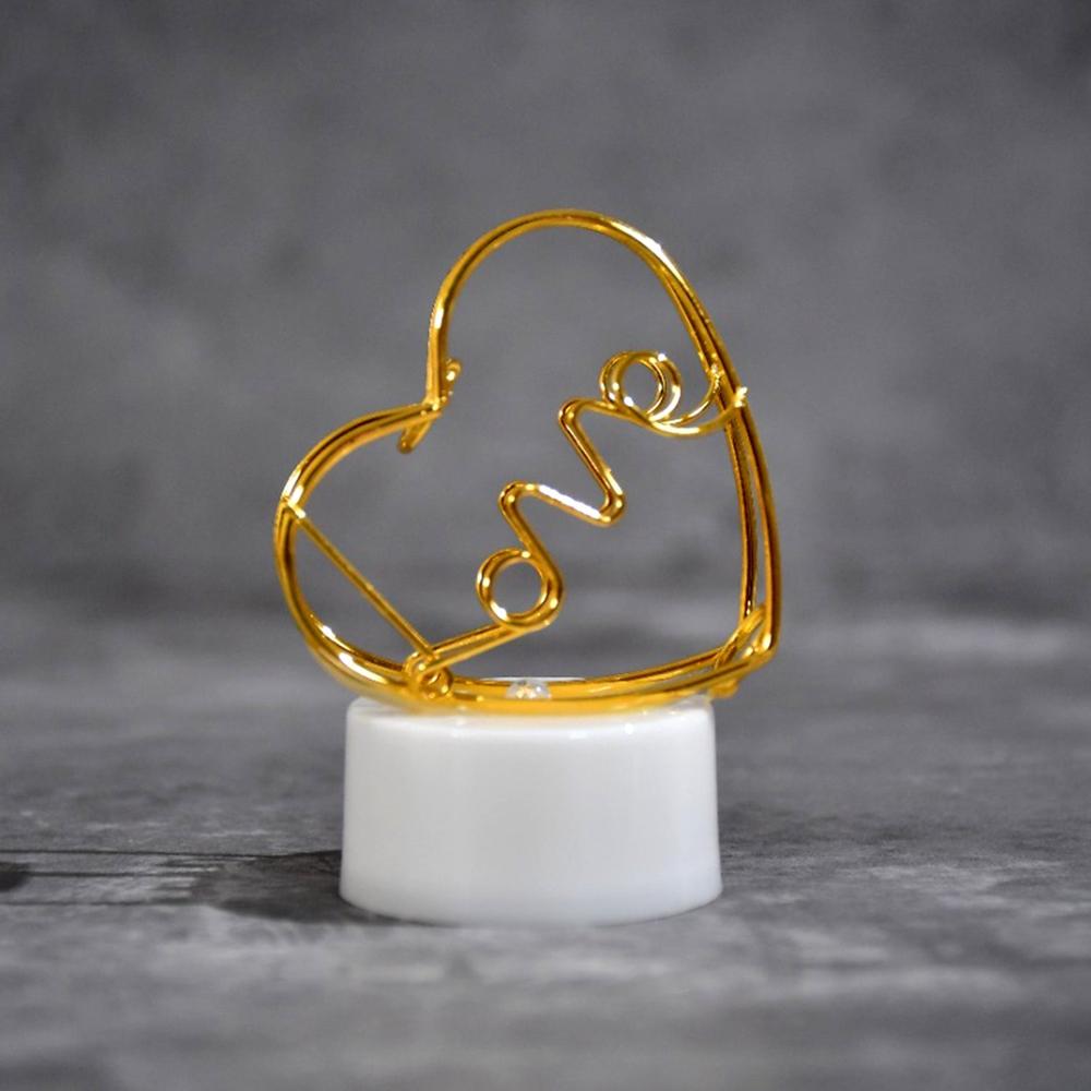 Set of 12 Multicolor Flameless Heart Candles for Decoration, Diwali