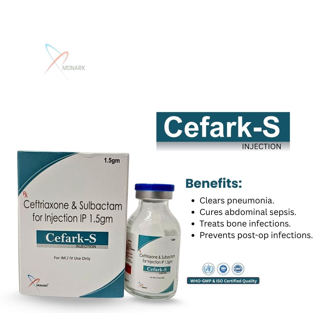 Ceftriaxone Sodium And Sulbactam Sodium For Injection - Brand Name: Cefark-s
