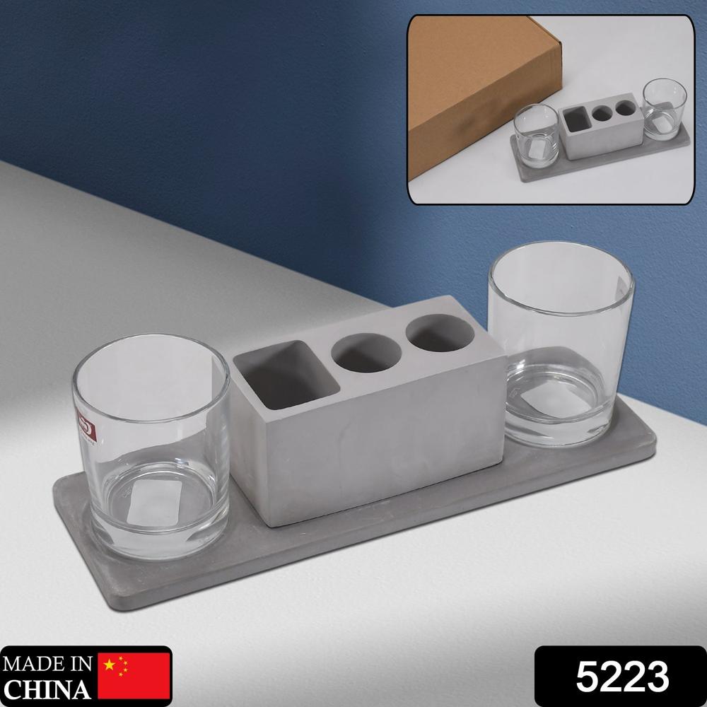Glasses & Marble Holder - Attractive Design for Hotels & Cafes