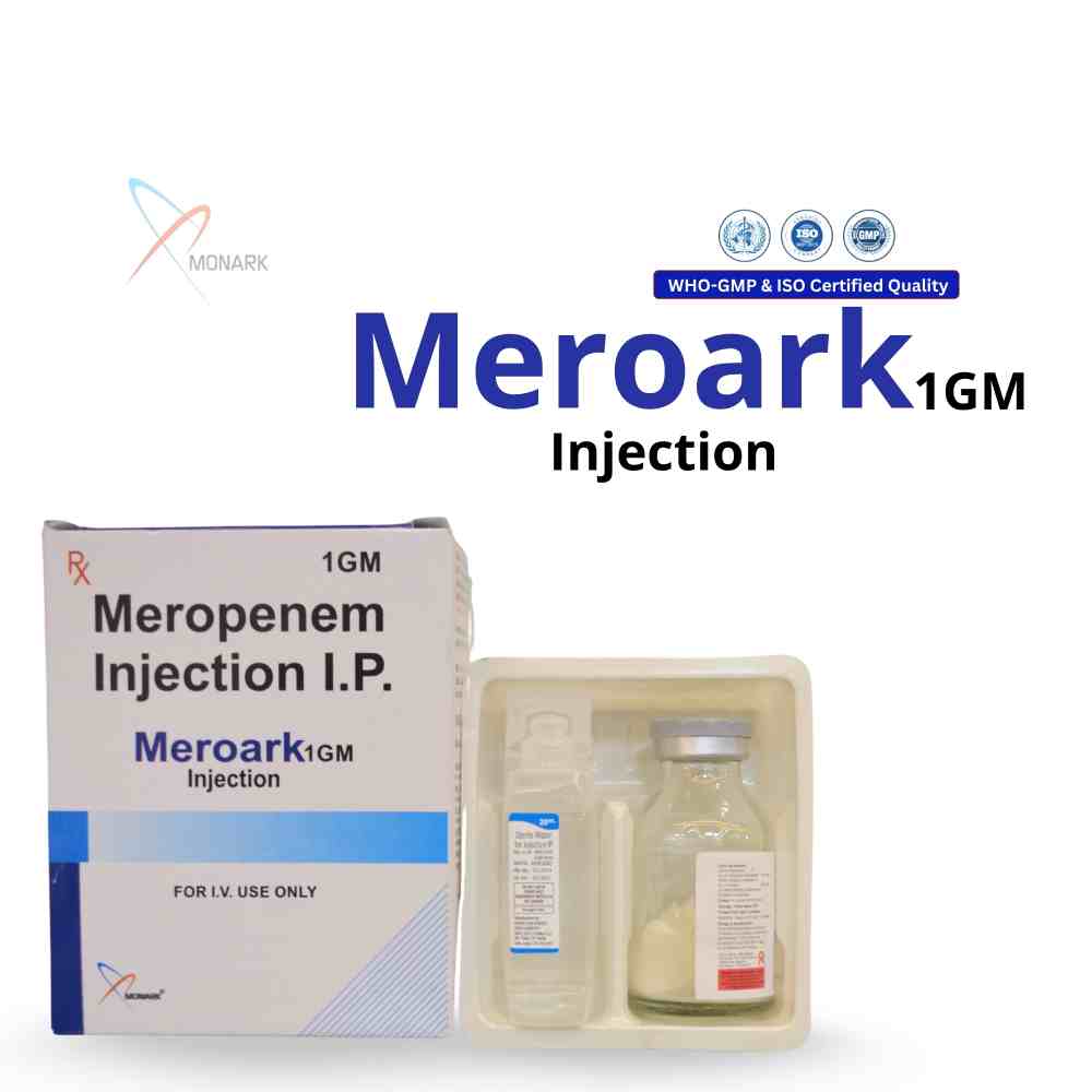 Meropenem-1000mg Injection - Brand Name: Meroark-1