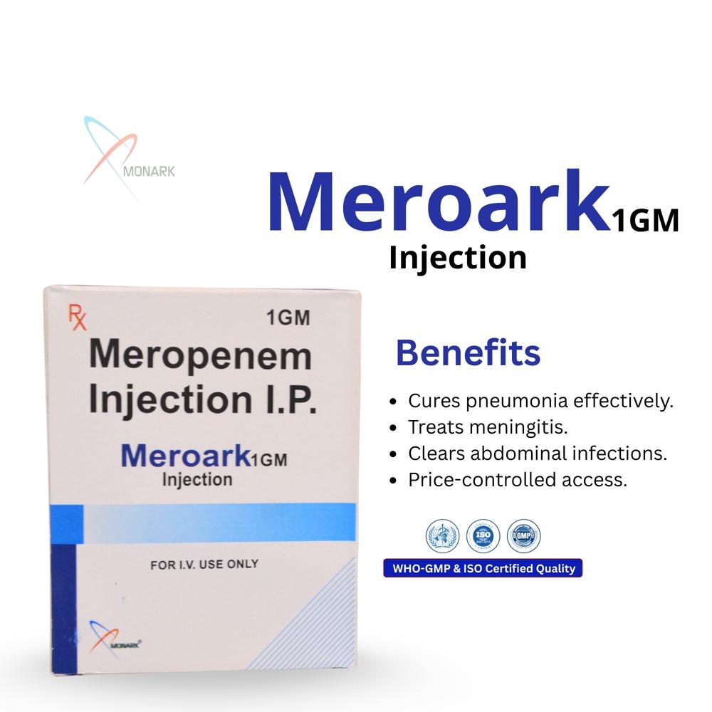 Meropenem-1000mg Injection - Brand Name: Meroark-1