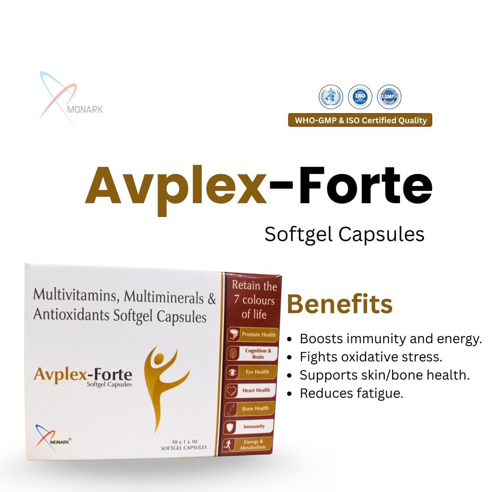 Multivitamin, Multimineral And Antioxidants Softgel Capsules - Brand Name: Avplex-forte