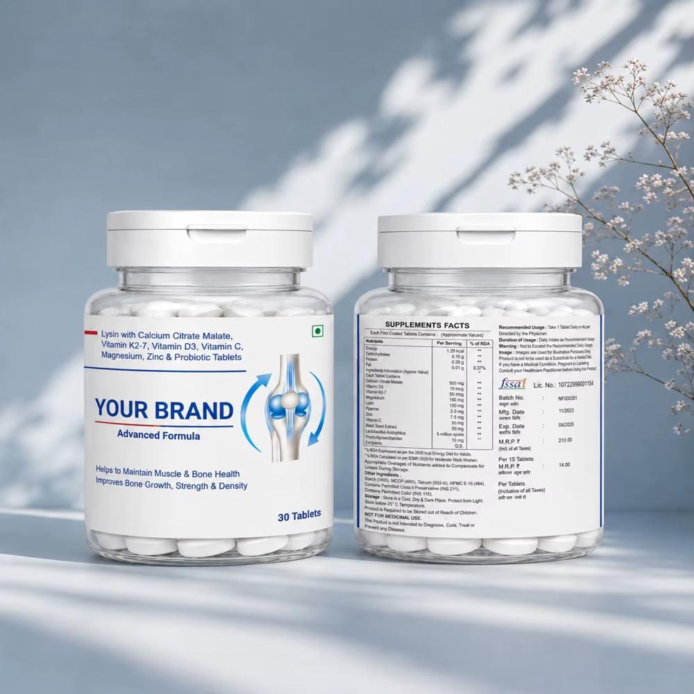 Calcium Citrate Malate + Vitamin D3 K2 Tablets