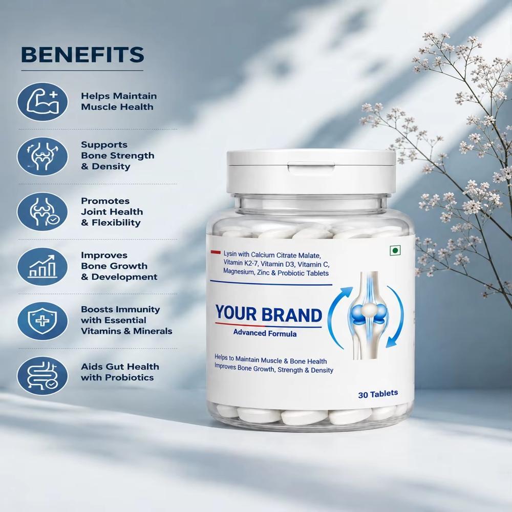 Calcium Citrate Malate + Vitamin D3 K2 Tablets