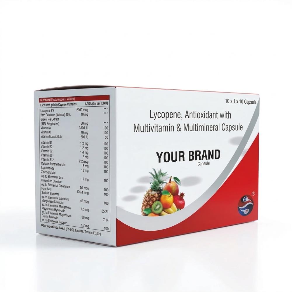 Lycopene Antioxidant with Multivitamin & Multimineral Softgel Capsule