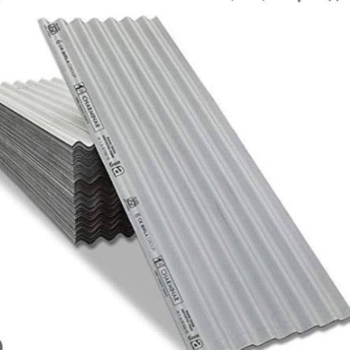 6mm Cement Roofing Sheets - Cement Material, 10ft X 10ft Dimensions | Color-coated, Weather-resistant, Ideal For Residential & Commercial Use