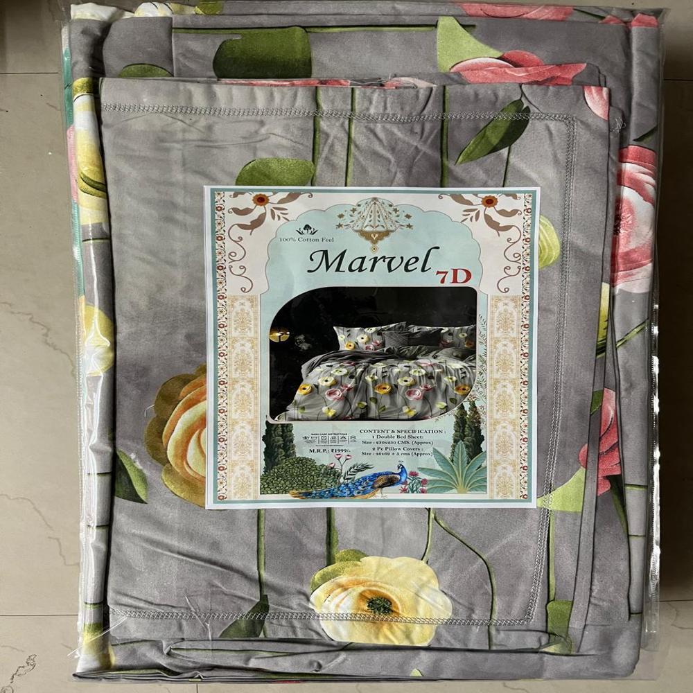7d Bedsheet - Color: Mix Colour