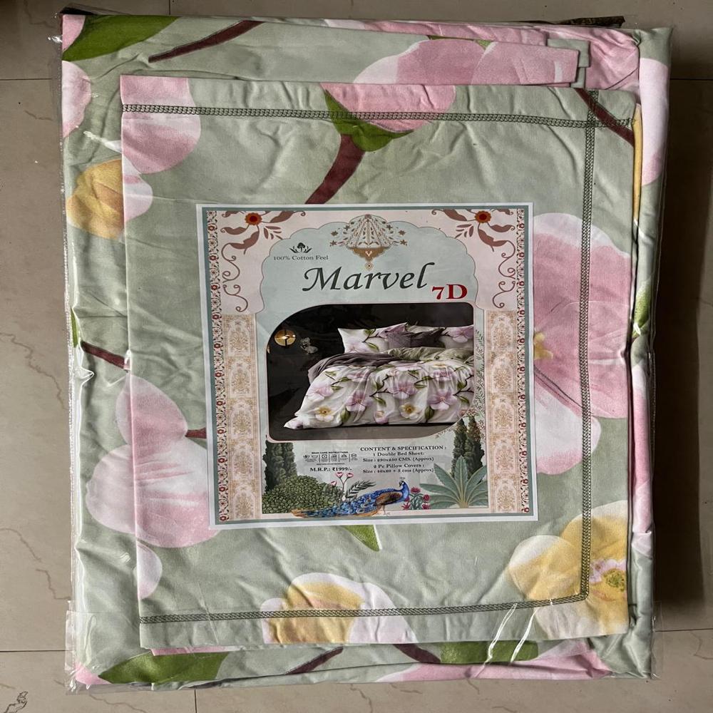 7d Bedsheet - Color: Mix Colour