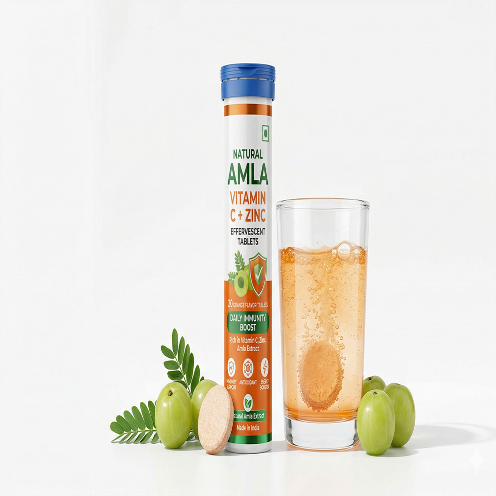 Amla Vitamin C Zinc Effervescent Tablets