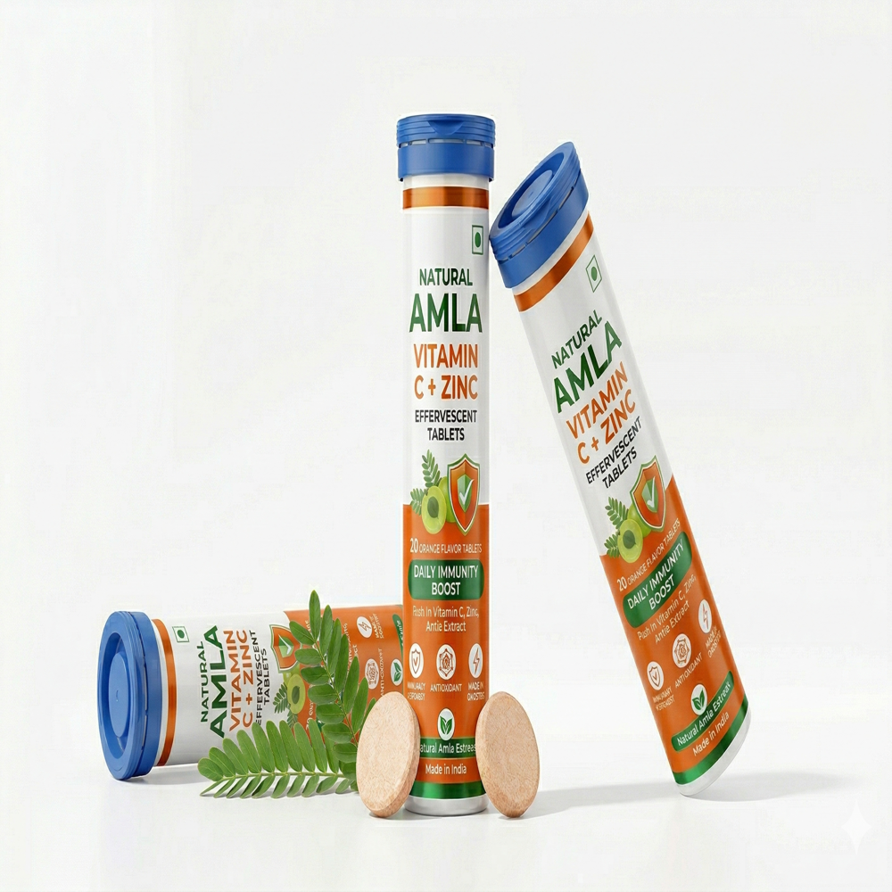 Amla Vitamin C Zinc Effervescent Tablets
