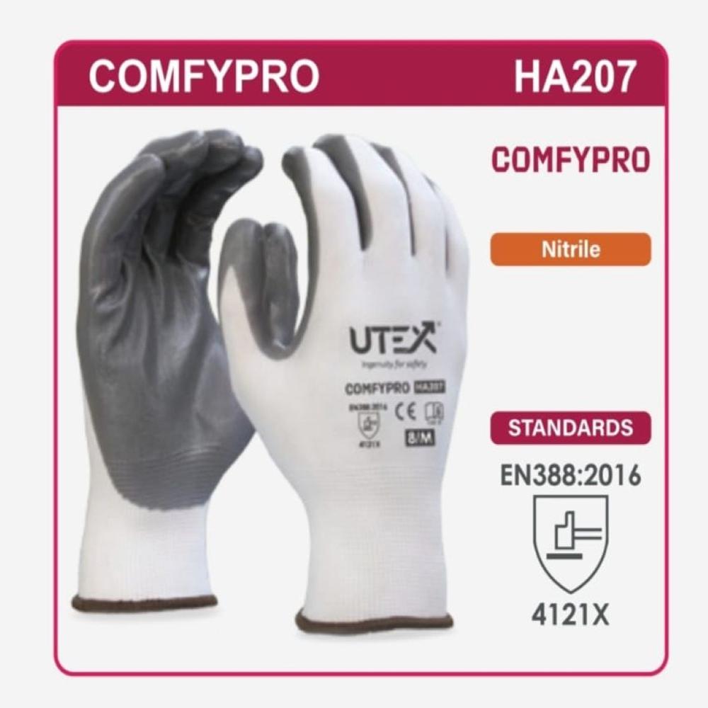 Utex HA207 Nitrile Coated Latex gloves