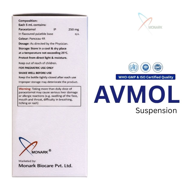 Paracetamol Paediatric Oral Suspension Ip - Brand Name: Avmol