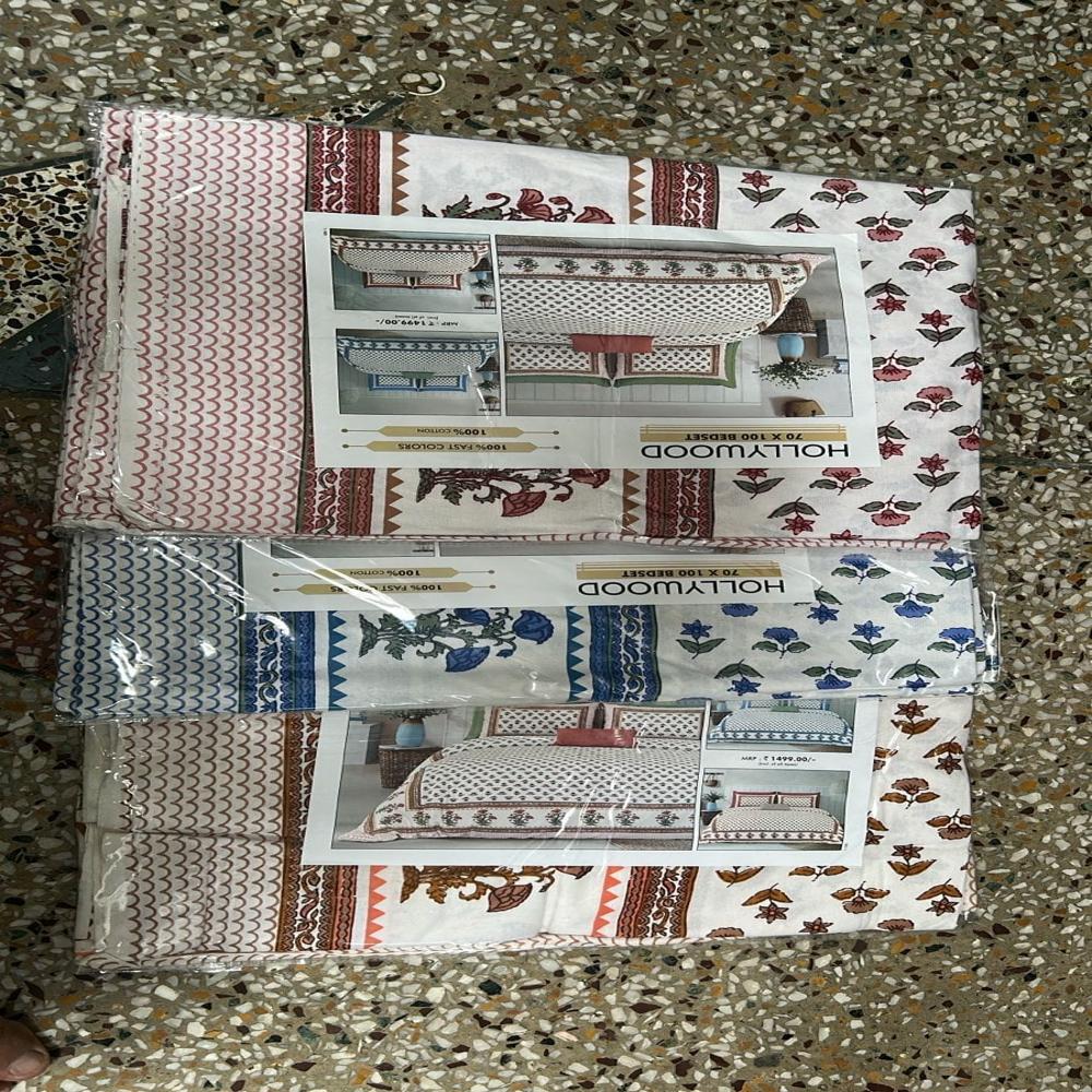 Cotton Bedsheet - Color: Mix Colour