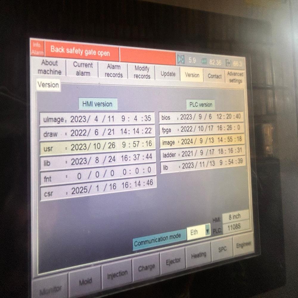 Arcuchi Injection Molding Machine PLC