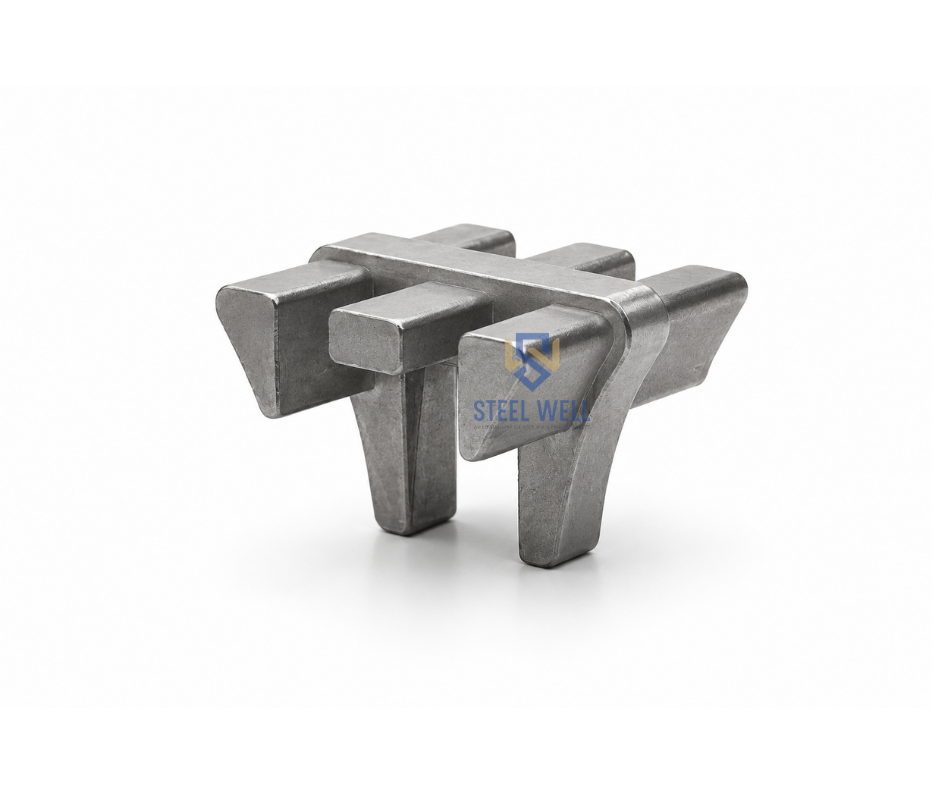 Aluminium Pipe Triangle Connector - Industrial Grade Metal, Custom Size, Silver Grey, Polished Finish, High Strength, Corrosion Resistant