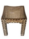 Inlay Wooden Saddle Bench