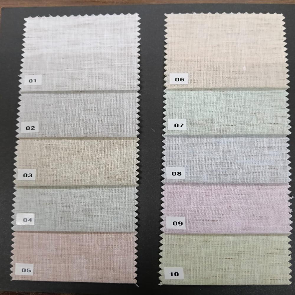 NATURAL COTTON LINEN SHIRTING FABRIC 58