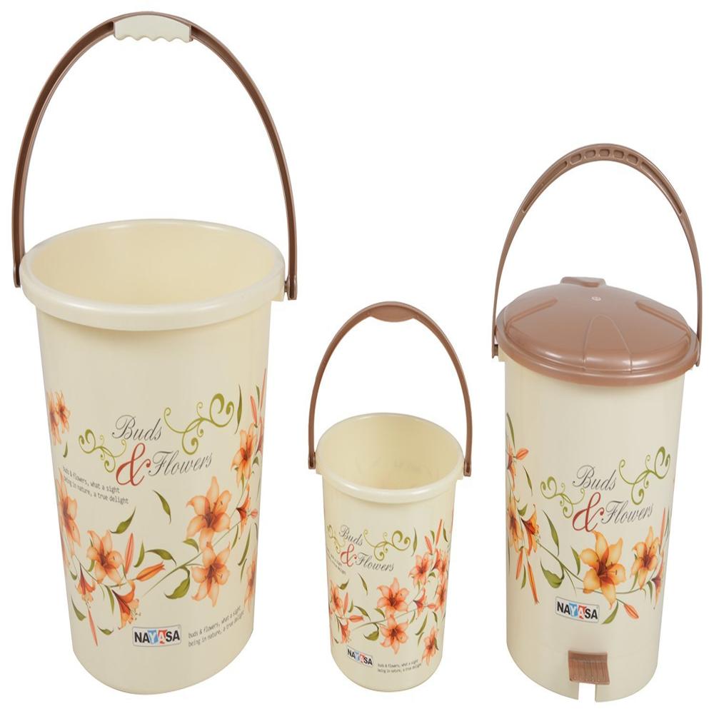 Nayasa Plastic 8 Piece Bathroom Set