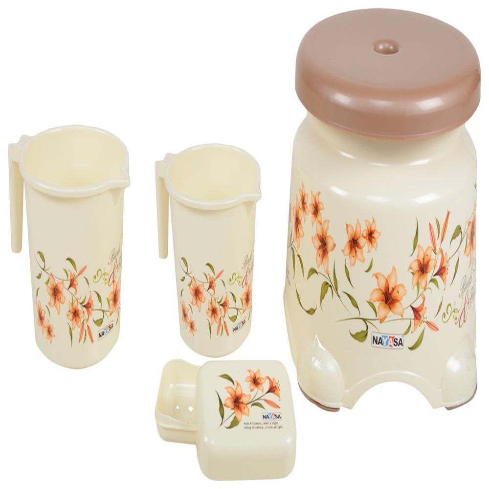Nayasa Plastic 8 Piece Bathroom Set