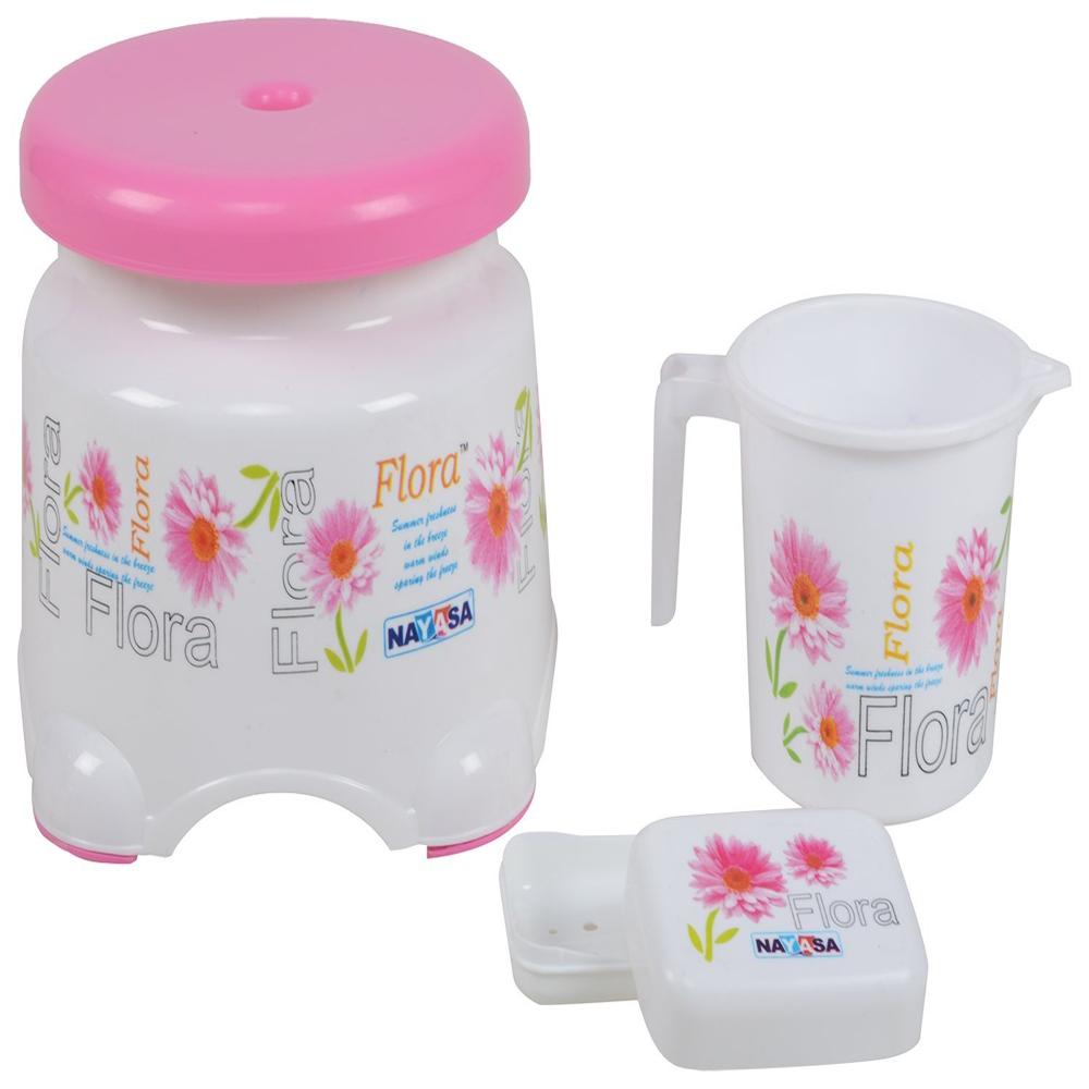 Nayasa 5 Piece Plastic Bathroom Set