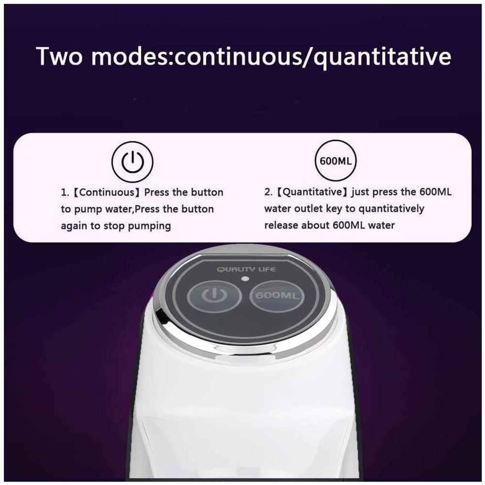 USB Electric Water Dispenser Pump, Portable Bottle Pump for Home & Travel Use