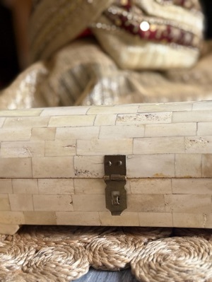 Handcrafted Bone Inlay Jewelry Box