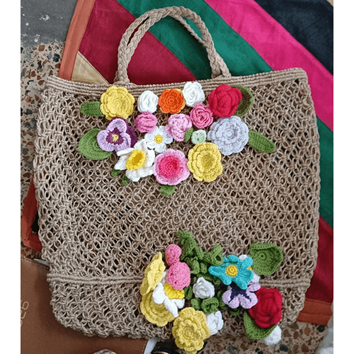 क्रोशे हाथ बैग