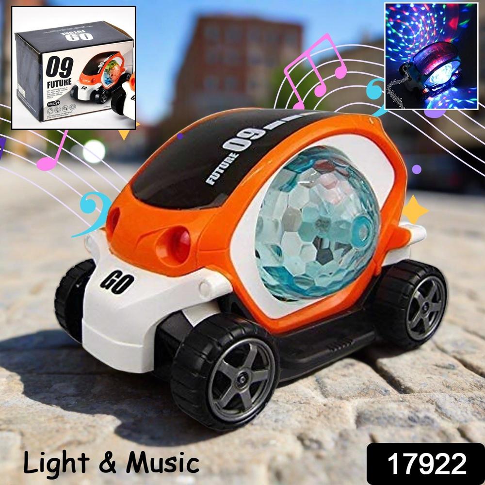 360 Rotating Stunt Car Toy Bump & Go (1 Pc, Battery Not Included)