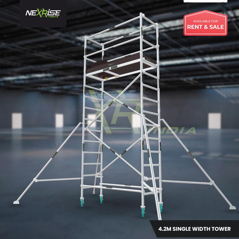 4.2m Narrow Aluminium Scaffold Tower