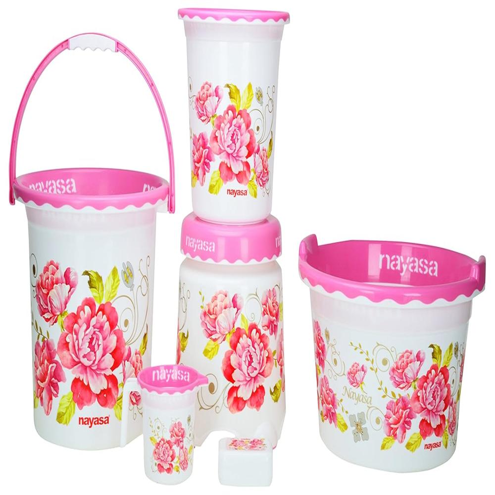 Nayasa Crest Bathroom Super - Color: Pink And White