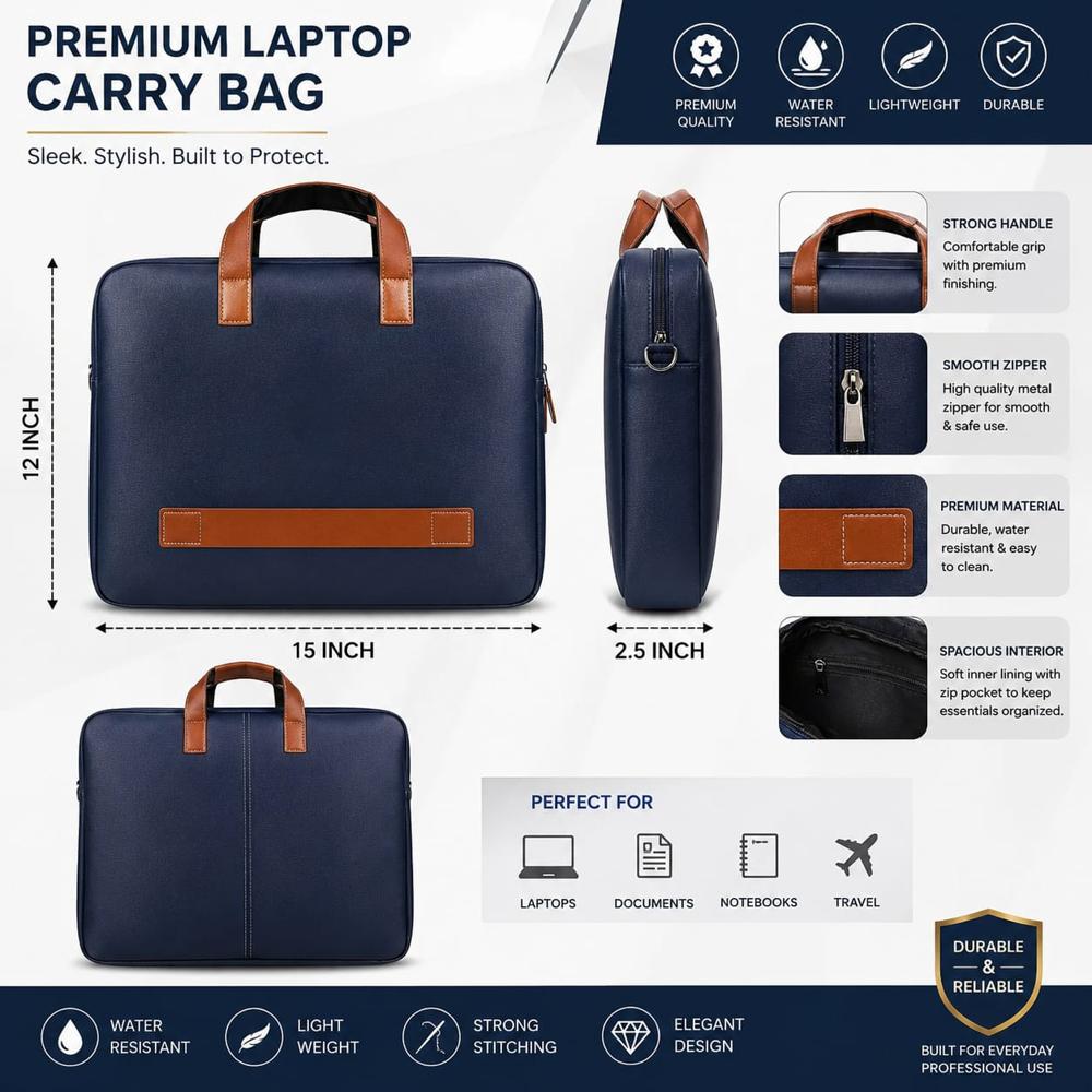 Office Laptop Sleeve | Executive Messenger Bag