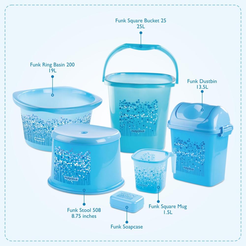 Nayasa Bathroom Set Small DLX 6 Pcs