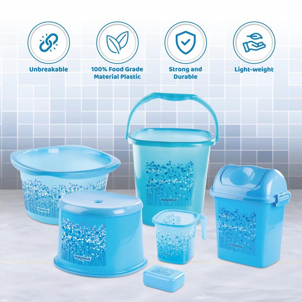 Nayasa Bathroom Set Small DLX 6 Pcs