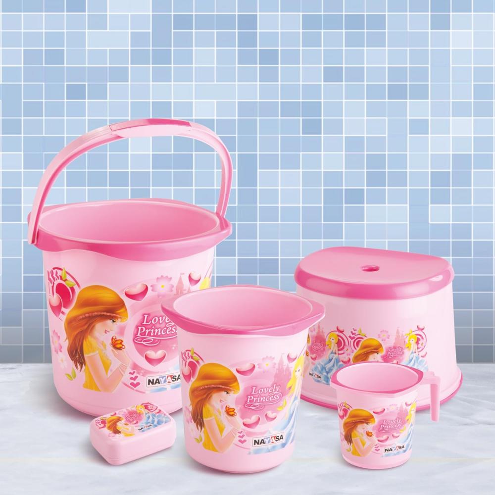 Nayasa Kids 5 Pcs Plastic Bathroom Set