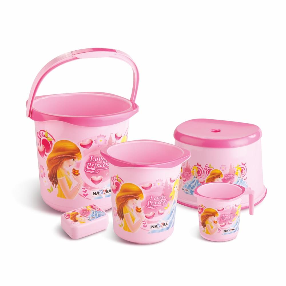 Nayasa Kids 5 Pcs Plastic Bathroom Set