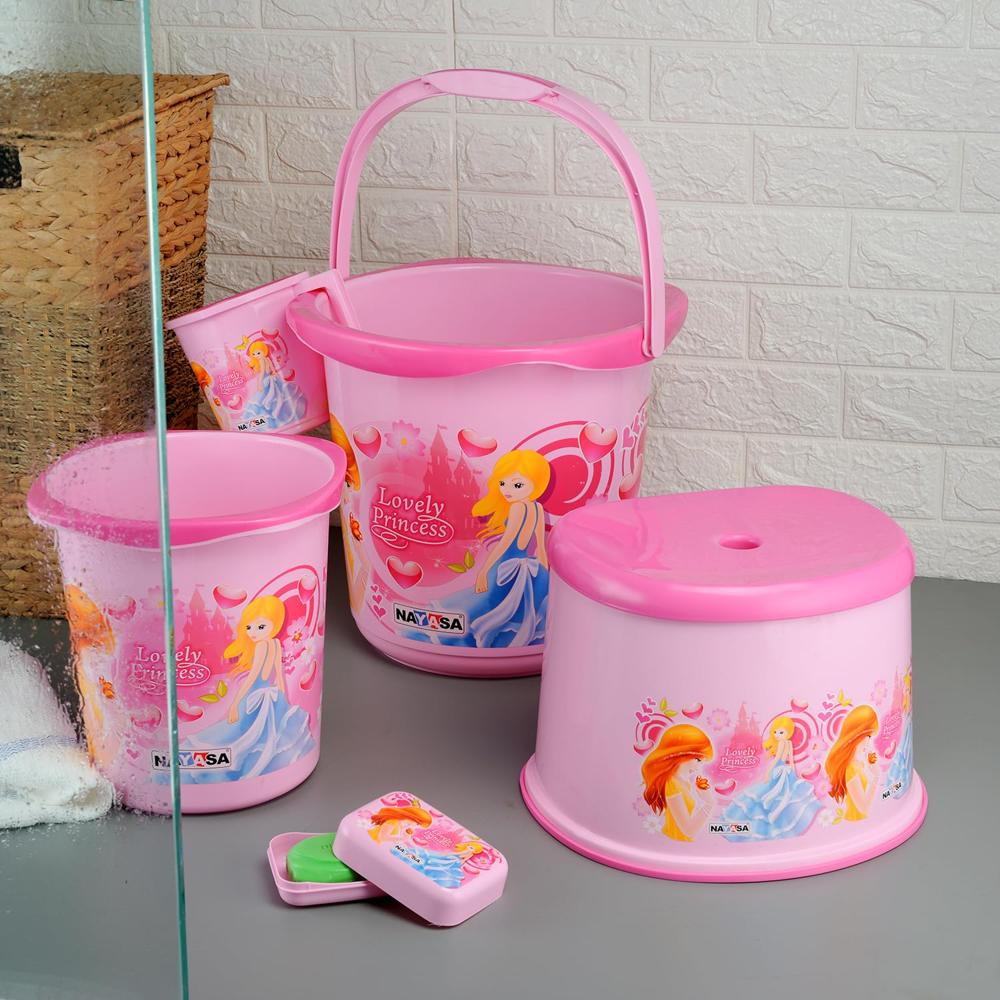 Nayasa Kids 5 Pcs Plastic Bathroom Set