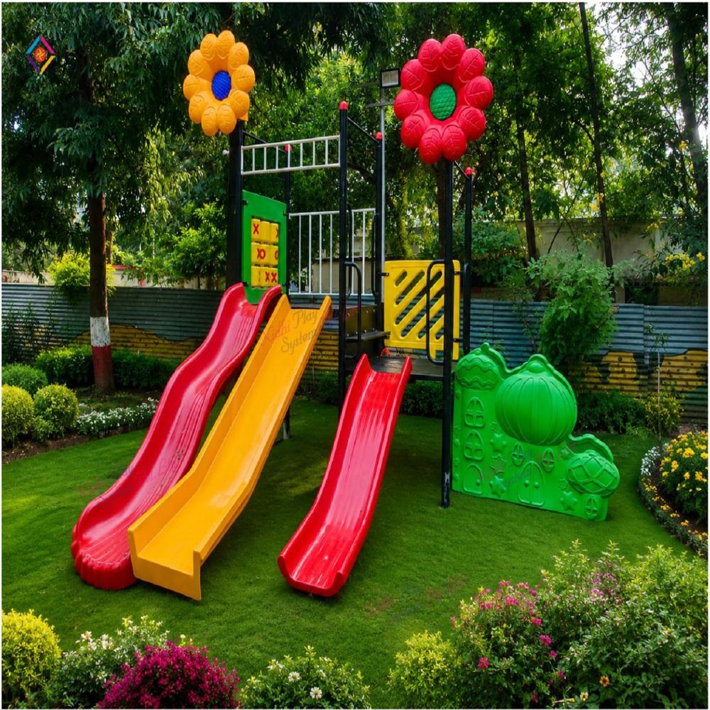 Outdoor Play Slide Combo Set