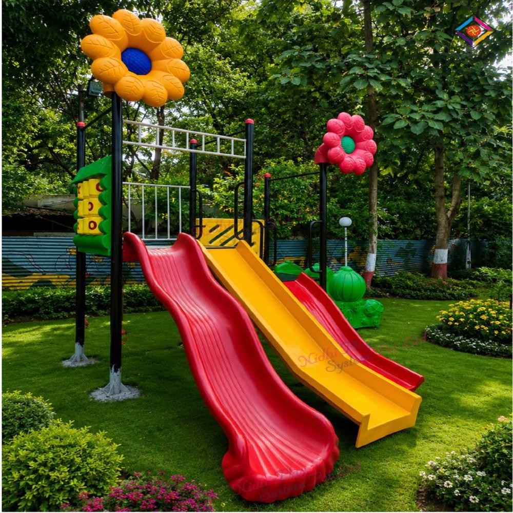 Outdoor Play Slide Combo Set