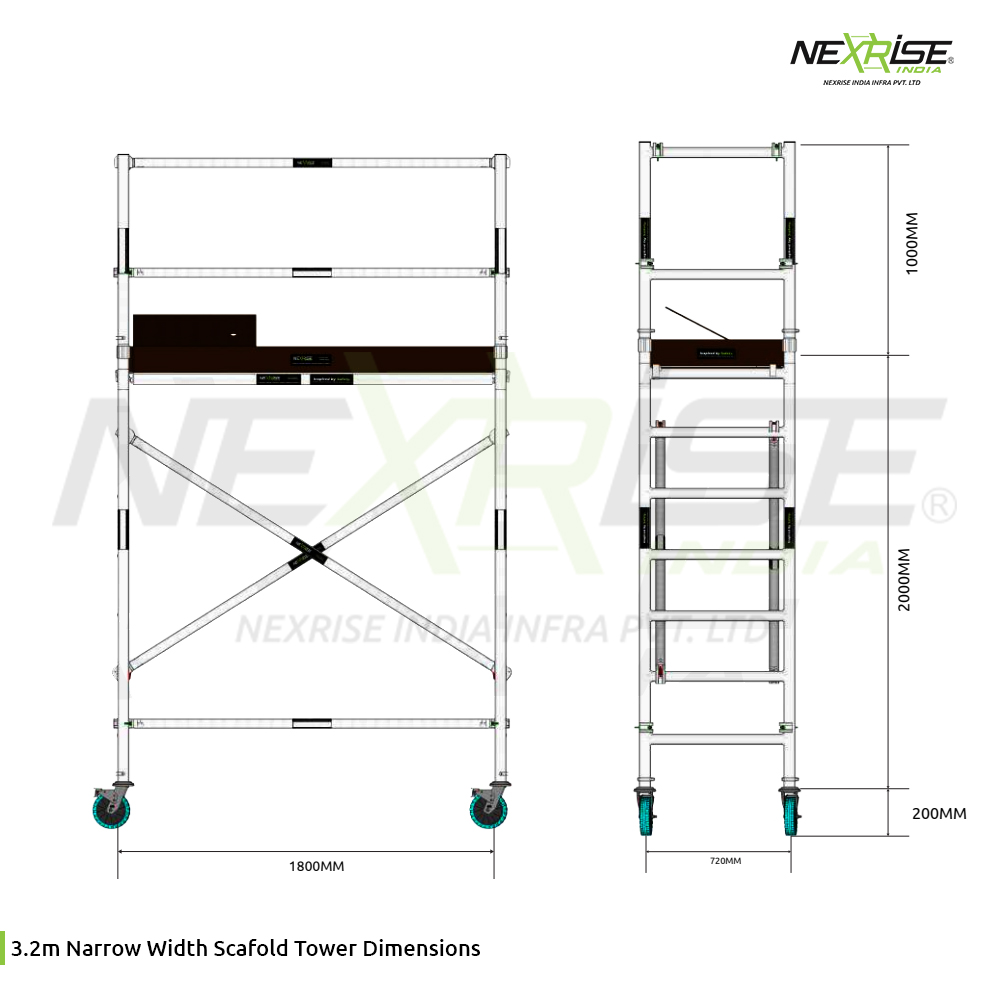 3.2m NARROW WIDTH SCAFFOLD