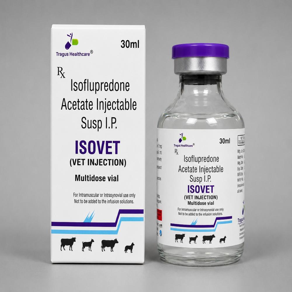 Isoflupredone Acetate 2Mg/Ml / Isovet - 30 Ml - Ingredients: Chemicals