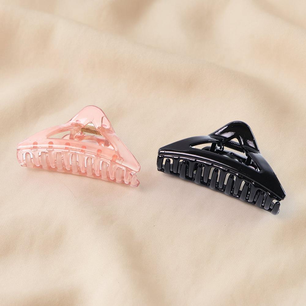 Triangle Shape Mix Color Plastic Hair Claw Clip 12 Pc Durable Grip Women and Girls