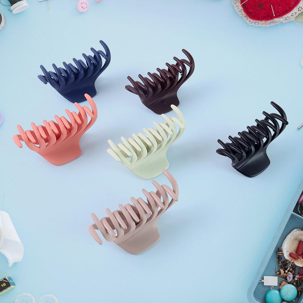 Hair Claw Clips Set For Women & Girls (Mix Design, Multicolor & 12 Pc) - Application: As Per Product Requirement
