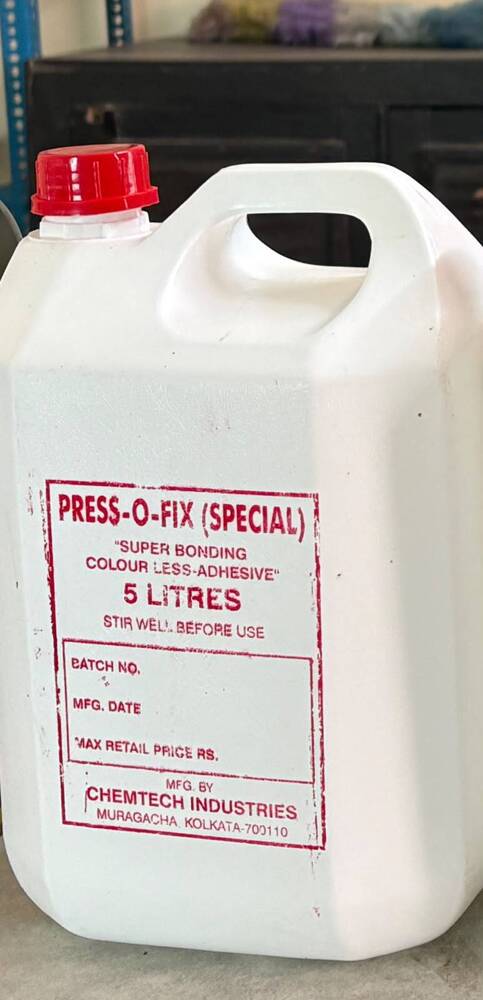 Colourless Super Bonding Adhesive - Grade: Special (As Indicated By Press-O-Fix Special)
