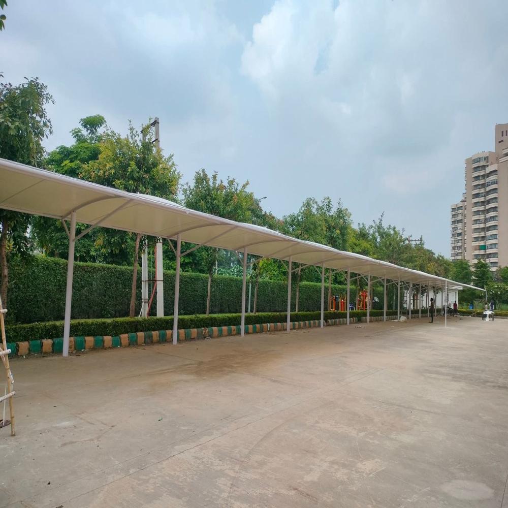 Car Parking Tensile - Color: White