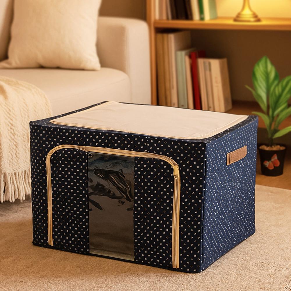 Foldable Steel-frame Clothes Storage Box - (50x40 Cm) - Application: As Per Product Requirement